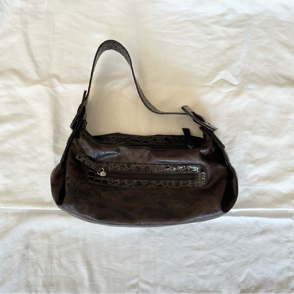 Aldo vintage brown shoulder bag with snake print - Picture 8 of 11